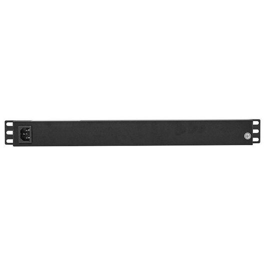 Блок PDU TERACOM PRO 19дюйм 1U 10А 250В 7-м Schuko с выкл. без шнура питания вх. разъем C14 алюм. черн. EKF TRP-HPD-LS-10A-7SH-C14, изображение 2 • Купить по низкой цене в интернет-магазине СМЭК