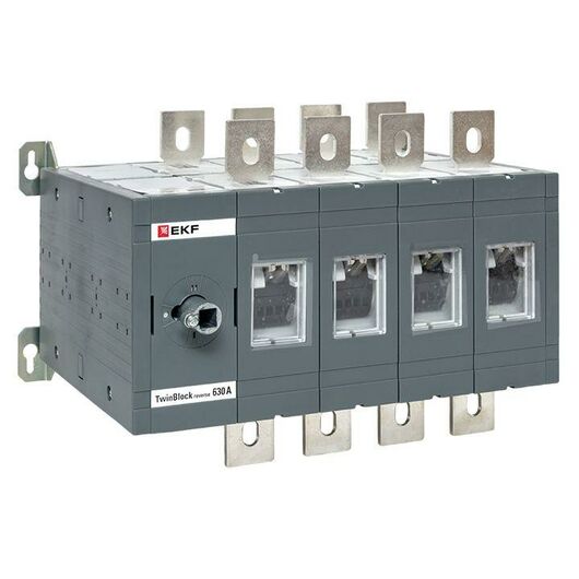Рубильник 4п 630А реверсивный без рукоятки управления TwinBlock EKF tb-s-630-4p-rev, изображение 7 • Купить по низкой цене в интернет-магазине СМЭК