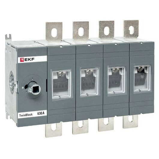 Рубильник 4п 630А без рукоятки управления TwinBlock EKF tb-s-630-4p, изображение 4 • Купить по низкой цене в интернет-магазине СМЭК