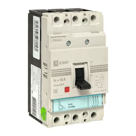 Выключатель автоматический 3п 100/ 40А 35кА ВА-99М-ОМ PROxima EKF mccb99-100-40m-om • Купить по низкой цене в интернет-магазине СМЭК