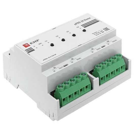 Контроллер ePRO 24 удаленного управления 6вх4вых 230В WiFi Home EKF ePRO-h-10-4-230-W, изображение 5 • Купить по низкой цене в интернет-магазине СМЭК