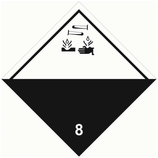 Знак для маркировки опасных грузов "Кл.8" 250х250мм пленка самоклеящаяся EKF an-7-08 • Купить по низкой цене в интернет-магазине СМЭК