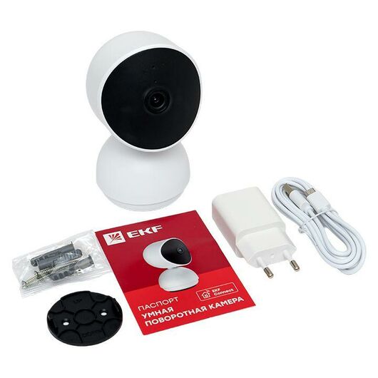 Камера поворотная Умная Connect Wi-Fi бел. EKF scwf-usb, изображение 12 • Купить по низкой цене в интернет-магазине СМЭК