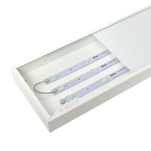 Светильник светодиодный ДВО-1005 36Вт 4000К IP40 1195х180х40 опал панель EKF LPL-1005-O-36-4000-40, изображение 9 • Купить по низкой цене в интернет-магазине СМЭК