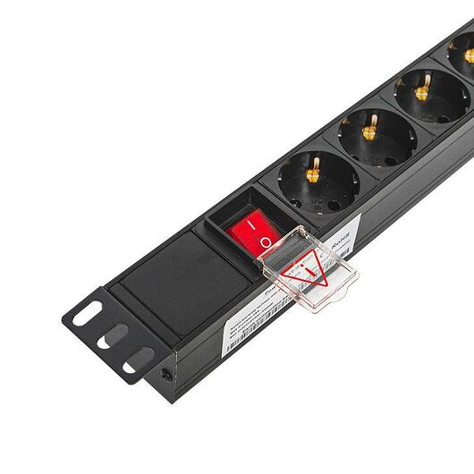 Блок PDU TERACOM PRO 19дюйм 1U 10А/250В 8 роз. Schuko с выключат. без шнура питания вх. разъем C14 корпус алюм. черн. EKF TRP-HPD-LS-10A-8SH-C14 • Купить по низкой цене в интернет-магазине СМЭК