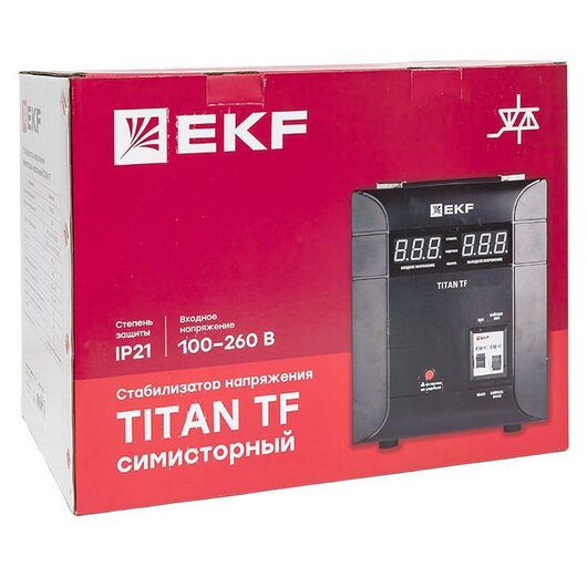 Стабилизатор напряжения электронный напольного исполнения TITAN -TF-8000 EKF stab-TF-8000, изображение 6 • Купить по низкой цене в интернет-магазине СМЭК