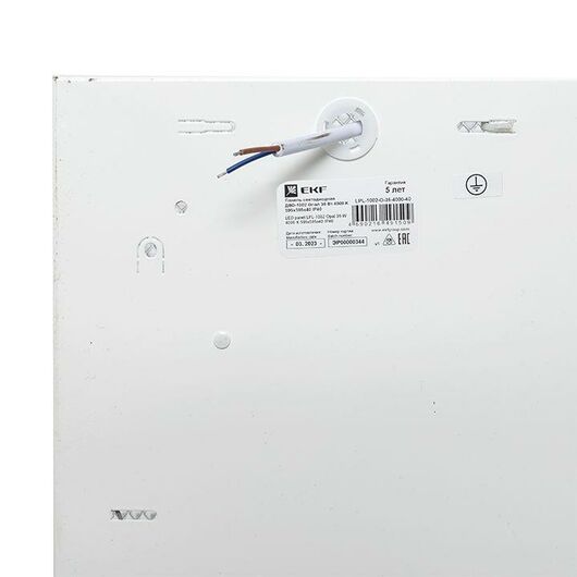 Светильник светодиодный ДВО-1002 36Вт 4000К IP40 595х595х40 опал панель EKF LPL-1002-O-36-4000-40, изображение 9 • Купить по низкой цене в интернет-магазине СМЭК