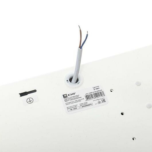 Светильник светодиодный ДВО-1005 36Вт 4000К IP40 1195х180х40 опал панель EKF LPL-1005-O-36-4000-40, изображение 10 • Купить по низкой цене в интернет-магазине СМЭК