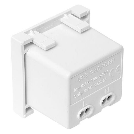 Розетка USB A+C 2.1А 2 гнезда без индикатора бел. EKF E2MR2-21USB-10-AC, изображение 6 • Купить по низкой цене в интернет-магазине СМЭК