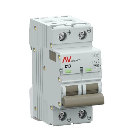 Выключатель автоматический 2п C 13А 10кА AV-10 DC AVERES EKF mcb10-DC-2-13C-av, изображение 3 • Купить по низкой цене в интернет-магазине СМЭК
