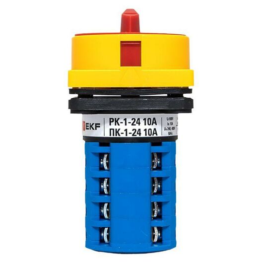 Переключатель кулачковый ПК-1-24 10А 4п "1-0-2" с блокировкой IP65 PROxima EKF pk-1-24-10-a65, изображение 9 • Купить по низкой цене в интернет-магазине СМЭК