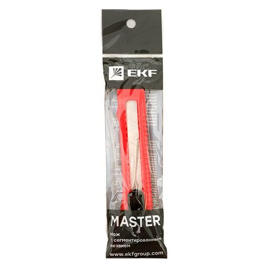 Нож с сегментированным лезвием 18мм НСМ-20 EKF Master ncm-20-ms, изображение 4 • Купить по низкой цене в интернет-магазине СМЭК