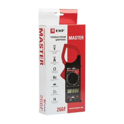 Токовые клещи цифровые 266F EKF Master In-180702-bc266F, изображение 4 • Купить по низкой цене в интернет-магазине СМЭК
