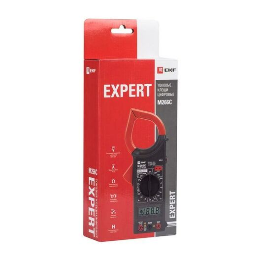 Клещи токовые цифровые M266C Expert EKF In-180702-pc266C, изображение 2 • Купить по низкой цене в интернет-магазине СМЭК