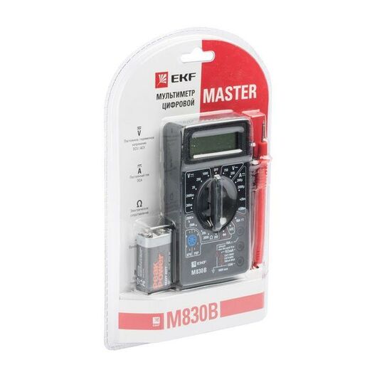 Мультиметр цифровой M830B Master EKF In-180701-bm830B • Купить по низкой цене в интернет-магазине СМЭК