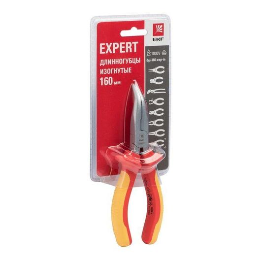 Длинногубцы изогнутые 160мм Expert 1000В PROxima EKF dgi-160-exp-in, изображение 2 • Купить по низкой цене в интернет-магазине СМЭК