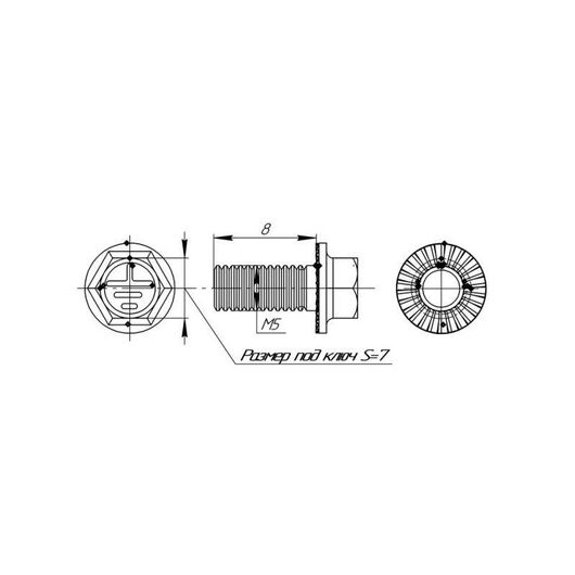 Винт М5х8 TDZ EKF wm5x8-TDZ • Купить по низкой цене в интернет-магазине СМЭК