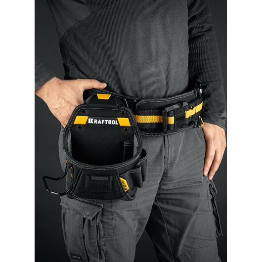 Поясная сумка KP-6 с быстросъёмным креплением FastClip, 6 карманов и петель, 240 х 250 мм (38775) KRAFTOOL, изображение 5 • Купить по низкой цене в интернет-магазине СМЭК