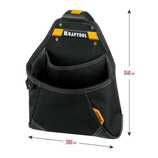 Поясная сумка KP-12 с быстросъёмным креплением FastClip, 12 карманов и петель, 260 х 340 мм (38774) KRAFTOOL, изображение 6 • Купить по низкой цене в интернет-магазине СМЭК