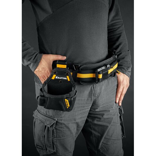 Поясная сумка KP-5 с быстросъёмным креплением FastClip, 5 карманов и петель, 150 х 190 мм (38778) KRAFTOOL, изображение 6 • Купить по низкой цене в интернет-магазине СМЭК