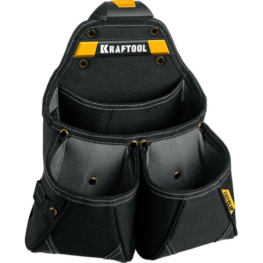 Поясная сумка KP-15 с быстросъёмным креплением FastClip, 15 карманов и петель, 350 х 320 мм (38771) KRAFTOOL, изображение 4 • Купить по низкой цене в интернет-магазине СМЭК