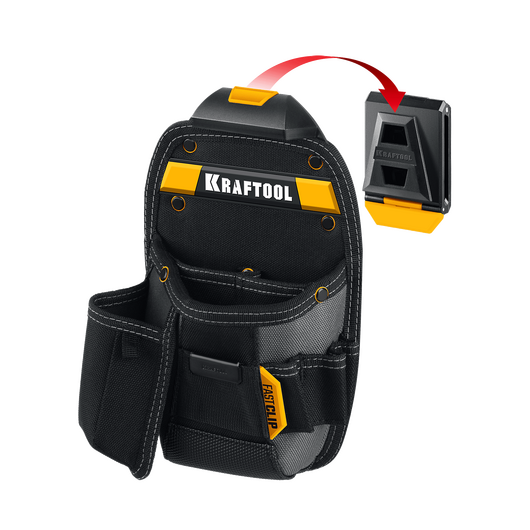 Поясная сумка KP-8 с быстросъёмным креплением FastClip, 8 карманов и петель, 170 х 260 мм (38776) KRAFTOOL • Купить по низкой цене в интернет-магазине СМЭК