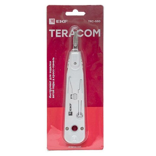 Инструмент для заделки витой пары в кросс-панель TERACOM EKF TRC-S50, изображение 7 • Купить по низкой цене в интернет-магазине СМЭК