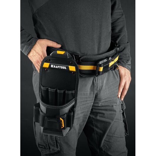Поясная сумка KP-11 с быстросъёмным креплением FastClip, 11 карманов и петель, 170 х 360 мм (38777) KRAFTOOL, изображение 6 • Купить по низкой цене в интернет-магазине СМЭК