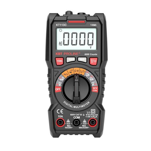 Мультиметр KT 113С цифровой с True RMS серия PROLINE (КВТ) 91918 • Купить по низкой цене в интернет-магазине СМЭК